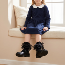 Girls Big-Ruffle Lace Dress Socks lifestyle product image 20260713 4