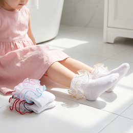 Toddler Girls Ruffle Lace Dress Socks lifestyle product image 20260713 2
