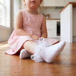 Toddler Girls Ruffle Lace Dress Socks lifestyle product image 20260713 4
