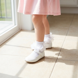 Girls Ruffle Fold-Cuff Dress Socks lifestyle product image 20260713 2
