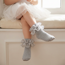 Girls Glitter Ruffle Dress Socks lifestyle product image 20260713 4