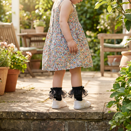 Girls Fluffy Double-Lace Ruffle Socks lifestyle product image 20260713 2