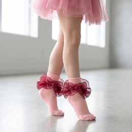 Girls Glitter Ruffle Dress Socks lifestyle product image 20260713 6