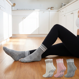 Women's Pilates Grip Socks with Snug Arch Band lifestyle product image 4