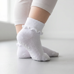 Baby Girl Comfy Turn-Cuff Ruffle Socks lifestyle product image 5