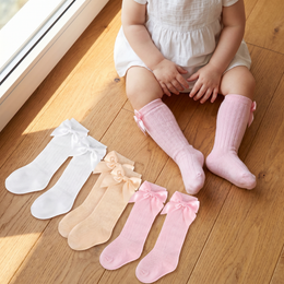 Newborn Baby Knee-High Socks with Bow lifestyle product image 6