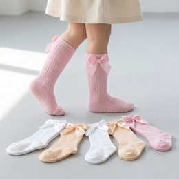 Baby Girl Knee-High Socks with Bow lifestyle product image 4
