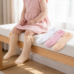 Baby Girl Knee-High Socks with Bow lifestyle product image 5