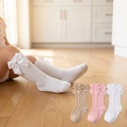 Baby Girl Knee-High Socks with Bow lifestyle product image 6