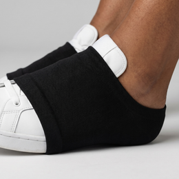Dance Socks Over Shoes for Women Men Shoe Covers Over Sneakers for Dancing, Black, High Elasticity, Dancers Dancing on Smooth Floors, Line Dances Ballet, Turns & Spins, Reusable lifestyle product image 3