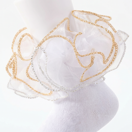 Toddler Girls Ruffle Socks Girl Cute Lace Frilly Fancy Dress Socks Soft Cotton Sock with Big Ruffles for Little Kids lifestyle product image 6