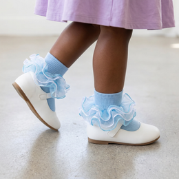 Girls Ruffle Socks Toddler 4-Layer Big Fluffy Lace Frilly Dress Socks Turn Cuff Fancy Pageant Sock Little Girl Kids lifestyle product image 6