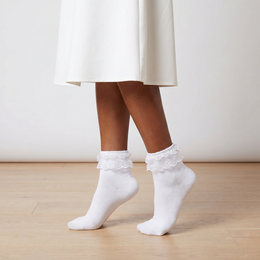Women Ruffle Socks Frilly Ankle Socks Cute Adult Lace Ruffles Dress Sock Fancy Lolita Crew Bobby Bride Sock for Woman lifestyle product image 5