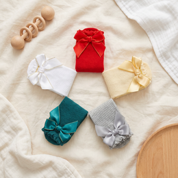 Baby Girls Knee High Socks Newborn Infant Toddler Non Slip Long Ruffle Frilly Stockings Cotton Bow Tall Tube Sock lifestyle product image 2
