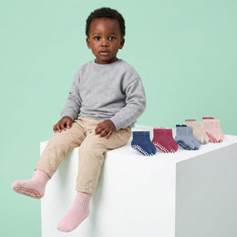 12 Pairs Baby Socks with Grips Non Slip Cute Cotton Ankle Crew Grippy Socks for Infants Toddler Girl Boy Kids lifestyle product image 5