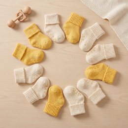 12 Pairs Baby Wool Socks Soft Winter Warm Turn Cuff Wool Sock for Preemie Premature Newborn Boys Girls Hospital Nicu lifestyle product image 1