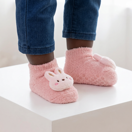 4/6 Pairs Baby Fuzzy Socks Cute Rabbit Dinosaur Baby Girl Socks Non Slip Grip Winter Warm Sock Newborn Infant Toddler lifestyle product image 5