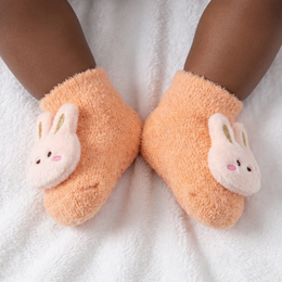 4/6 Pairs Baby Fuzzy Socks Cute Rabbit Dinosaur Baby Girl Socks Non Slip Grip Winter Warm Sock Newborn Infant Toddler lifestyle product image 6