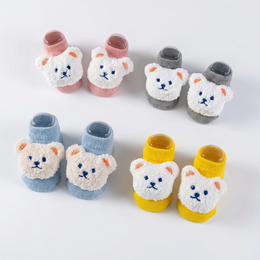 Baby Socks Non-Slip Grips for Babies Infant Girls Boys Cute Flower Bunny Bear Head Ankle Socks Newborn Toddler lifestyle product image 5