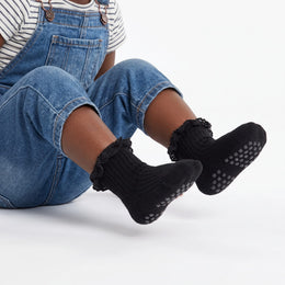 6 Pairs Baby Girl Ruffle Socks Non Slip Grips Cotton Frilly Ankle Crew Fancy Dress Socks for Newborn Infant Toddler lifestyle product image 2