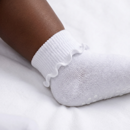 6 Pairs Baby Girl Ruffle Socks Cute Turn Cuff Ankle Comfy Cotton Dress Socks for Newborn Infant Toddler Little Kids lifestyle product image 5