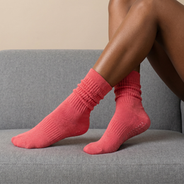 Women's Scrunch Pilates Grip Socks by Frillora, additional styling view 12