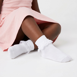 6 Pairs Girls Ruffle Socks Toddler Cute White Black Fancy Lace Ruffled Frilly Princess Dress Socks Girl Little Kids lifestyle product image 6