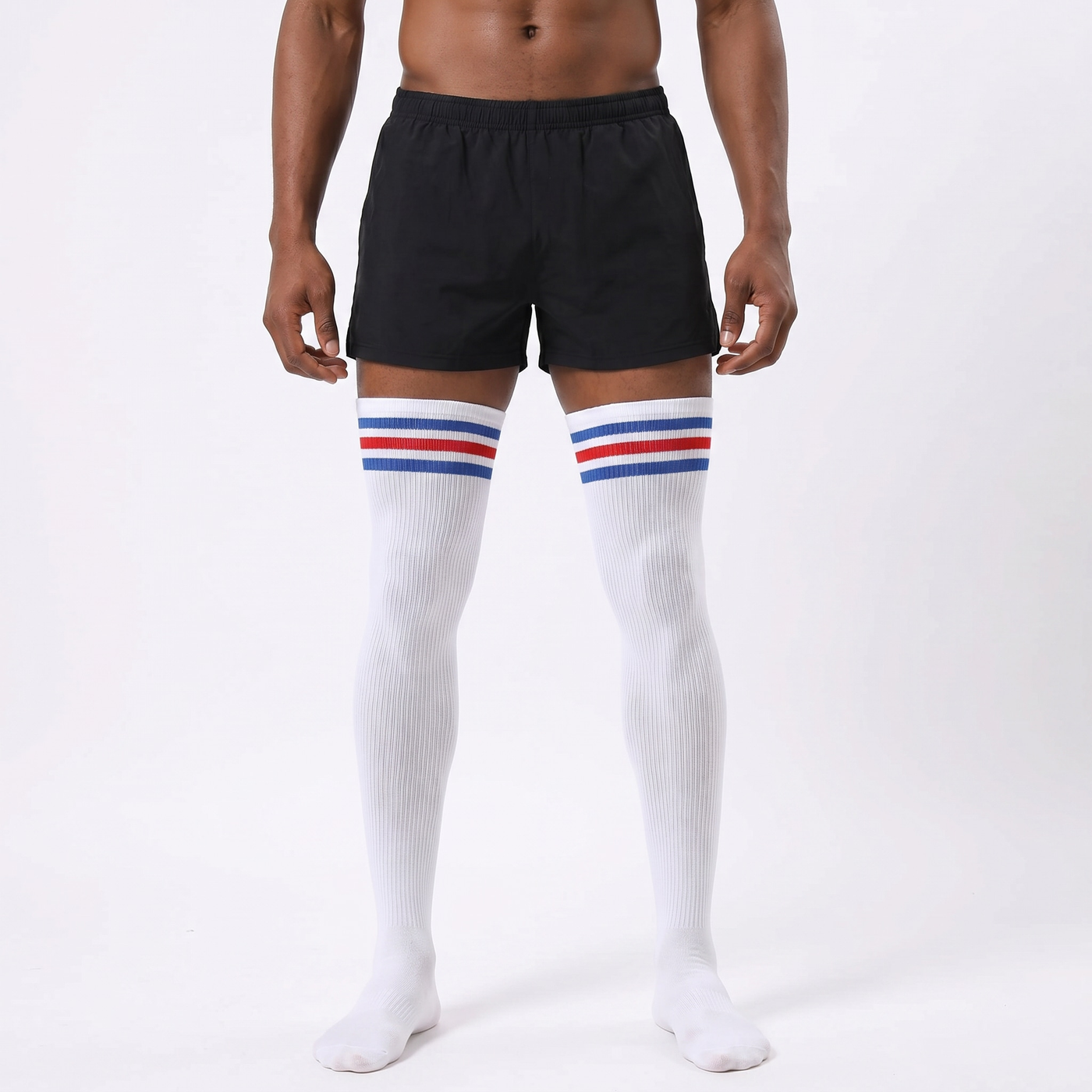 Men's Sissy Thigh High Socks Over Knee Socks,Femboy Long Stockings for Cross-dressers,Crossdressing Lingerie for Men lifestyle product image 1