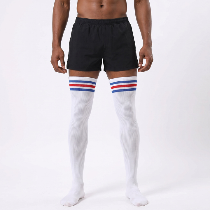 Men's Sissy Thigh High Socks Over Knee Socks,Femboy Long Stockings for Cross-dressers,Crossdressing Lingerie for Men lifestyle product image 1