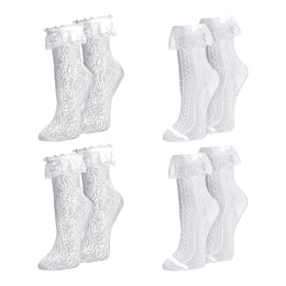 Women's Frilly Lace Ruffle Ankle Socks lifestyle product image 16