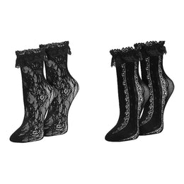 Women's Frilly Lace Ruffle Ankle Socks lifestyle product image 17