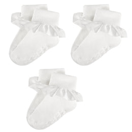 Girls Ruffle Crew Socks with Grip Soles by Frillora, additional styling view 13