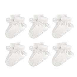 Girls Ruffle Crew Socks with Grip Soles by Frillora, additional styling view 18
