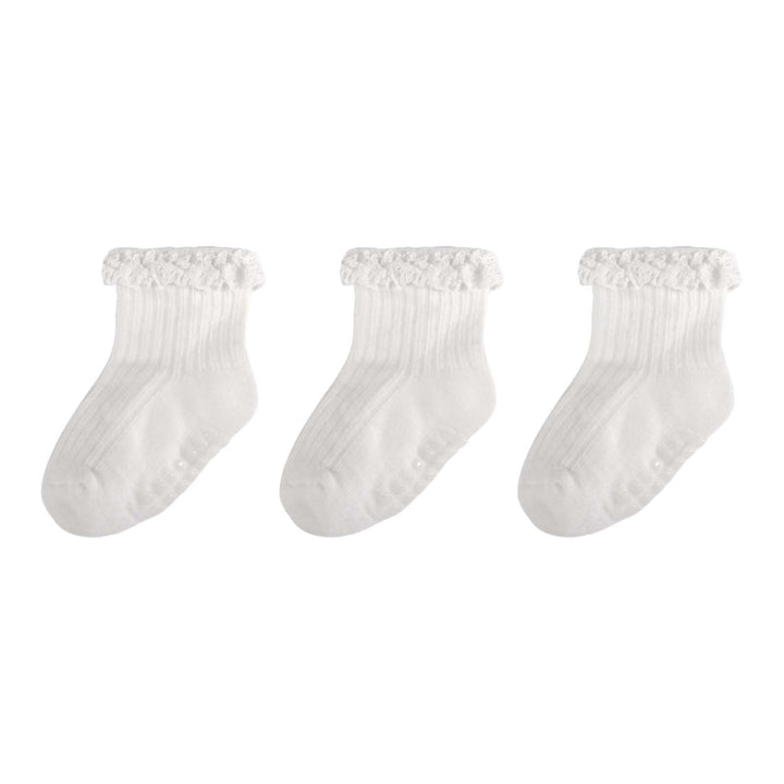 Baby Girl Ruffle Grip Socks with Grip Soles by Frillora, additional styling view 14