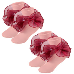 Girls Sparkling Ruffle Dress Socks lifestyle product image 18