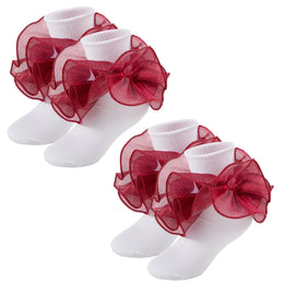 Girls Sparkling Ruffle Dress Socks lifestyle product image 36