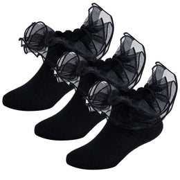 Girls Big-Ruffle Lace Dress Socks lifestyle product image 27