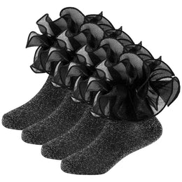 Baby & Toddler Girl Ruffle Socks with Shimmer Lace lifestyle product image 16