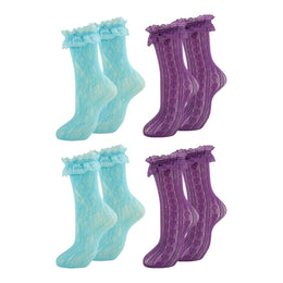 Women's Frilly Lace Ruffle Ankle Socks lifestyle product image 26