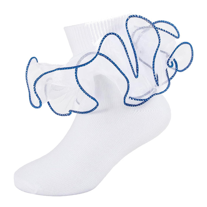 Girls Double-Ruffle Fold-Over Dress Socks lifestyle product image 120