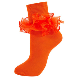 Women's Double-Ruffle Fold-Cuff Dress Socks lifestyle product image 16
