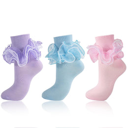 Women's Ruffle Fold-Cuff Dress Socks lifestyle product image 16