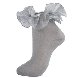 Women's Sparkle Ruffle Ankle Socks lifestyle product image 14