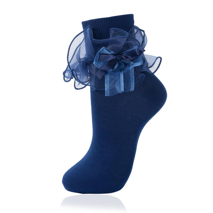 Women's Big Ruffle Bow Dress Socks lifestyle product image 17