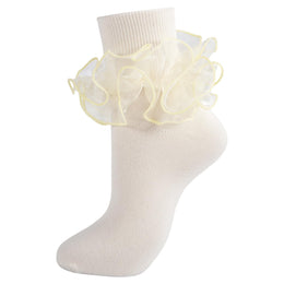 Women's Double-Ruffle Fold-Cuff Dress Socks lifestyle product image 20