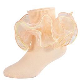 Girls Fancy 4-Layer Ruffle Pageant Socks lifestyle product image 37