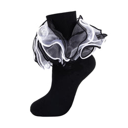 Women's Fluffy 4-Layer Ruffle Socks lifestyle product image 16