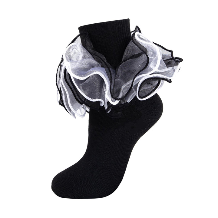 Women's Fluffy 4-Layer Ruffle Socks lifestyle product image 16