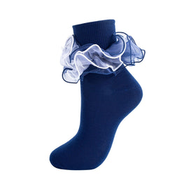 Women's Fluffy 4-Layer Ruffle Socks lifestyle product image 26