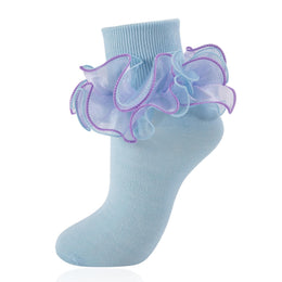 Women's Fluffy 4-Layer Ruffle Socks lifestyle product image 18